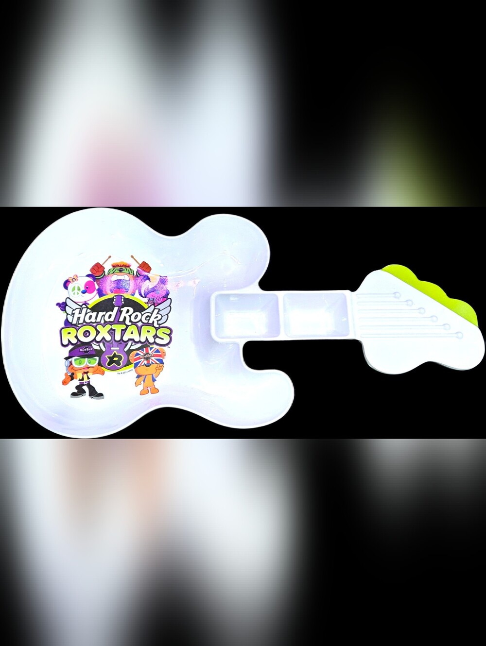 Kids Hard Rock Roxstars Guitar-Shaped Melamine Plate